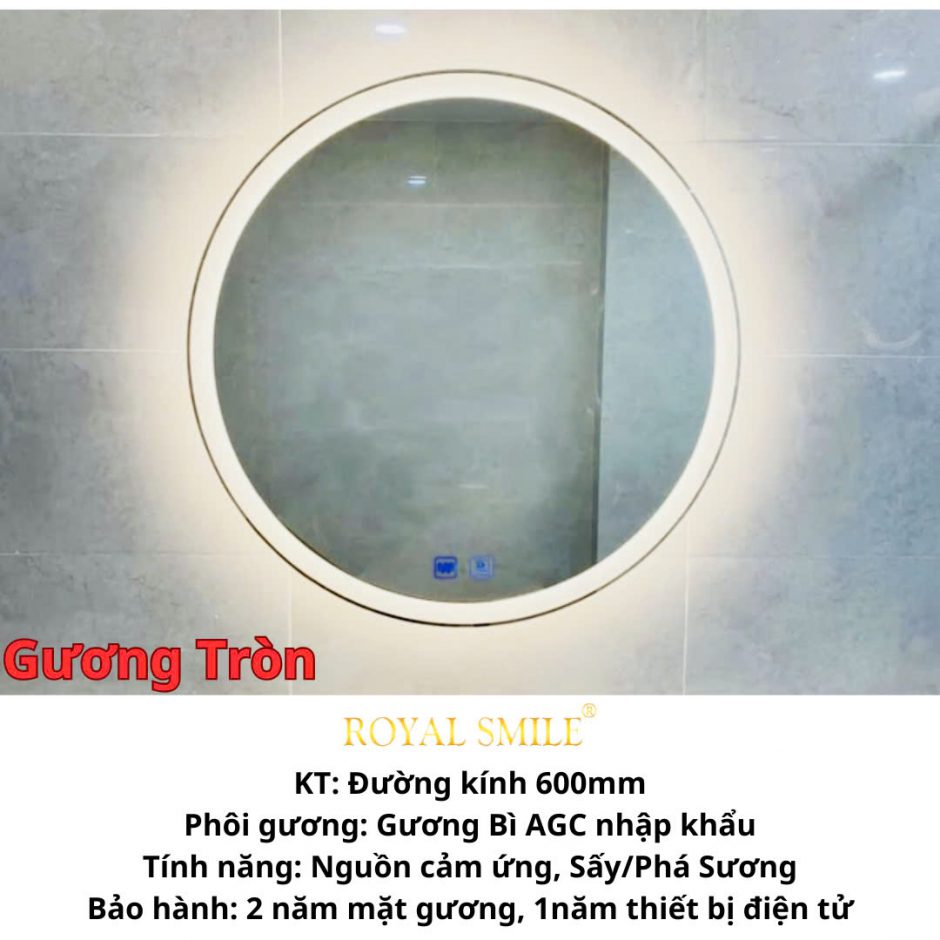 Gương tròn KT 60cm